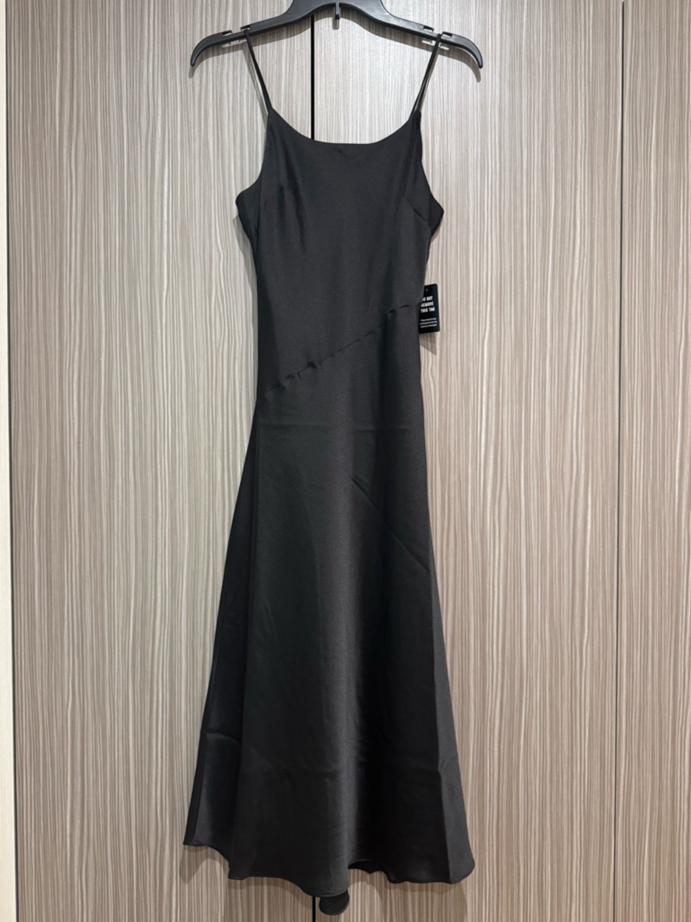Express Satin Scoop Neck Midi Downtown Cami Slip Dress